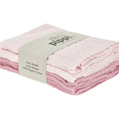 Pippi Øko Stofbleer (4-pak) - Lyserød-Børn Stofbleer & Klude|Stofbleer