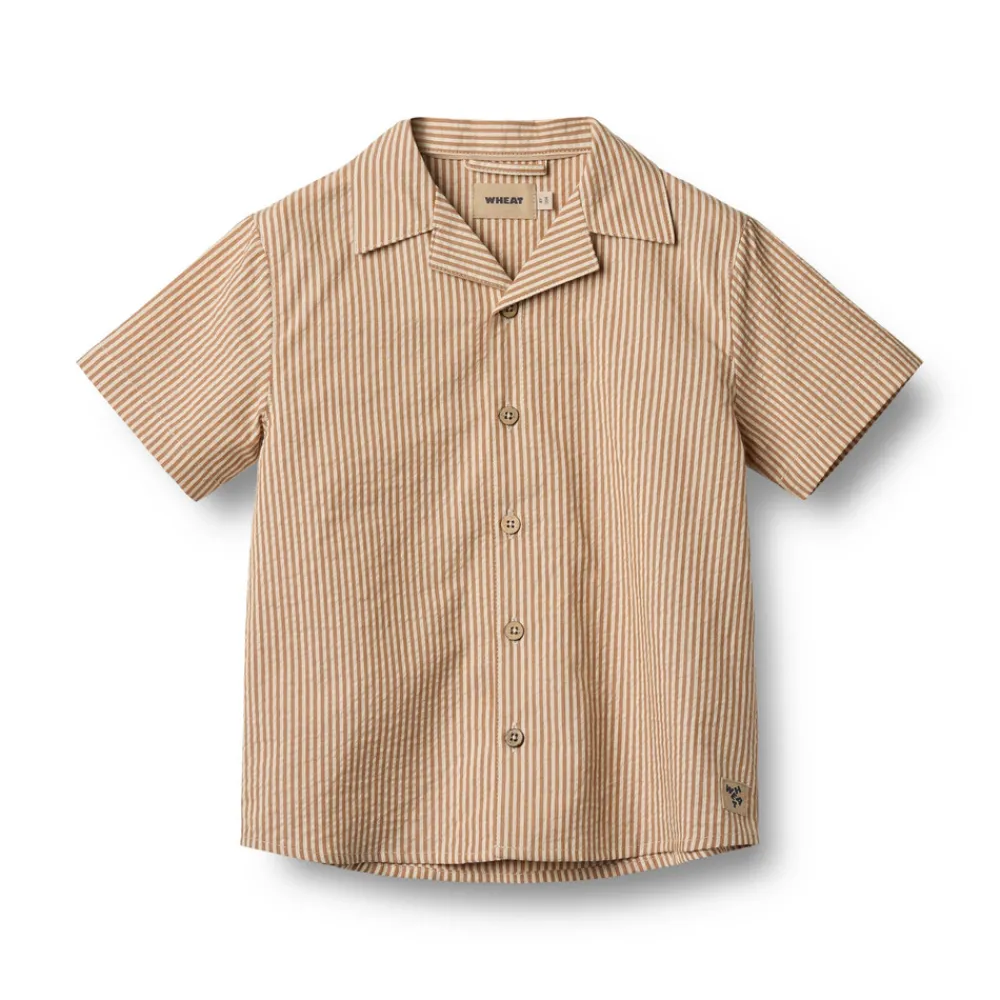 Wheat Kortærmet Skjorte Anker - 5078- Skjorter