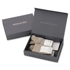 GOBABYGO Kravle start pakke - Sand- Skridsikre Strømper|Strømpebukser