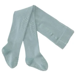 GOBABYGO Kravle Strømpebukser Bambus - Dusty blue- Skridsikre Strømper|Strømpebukser