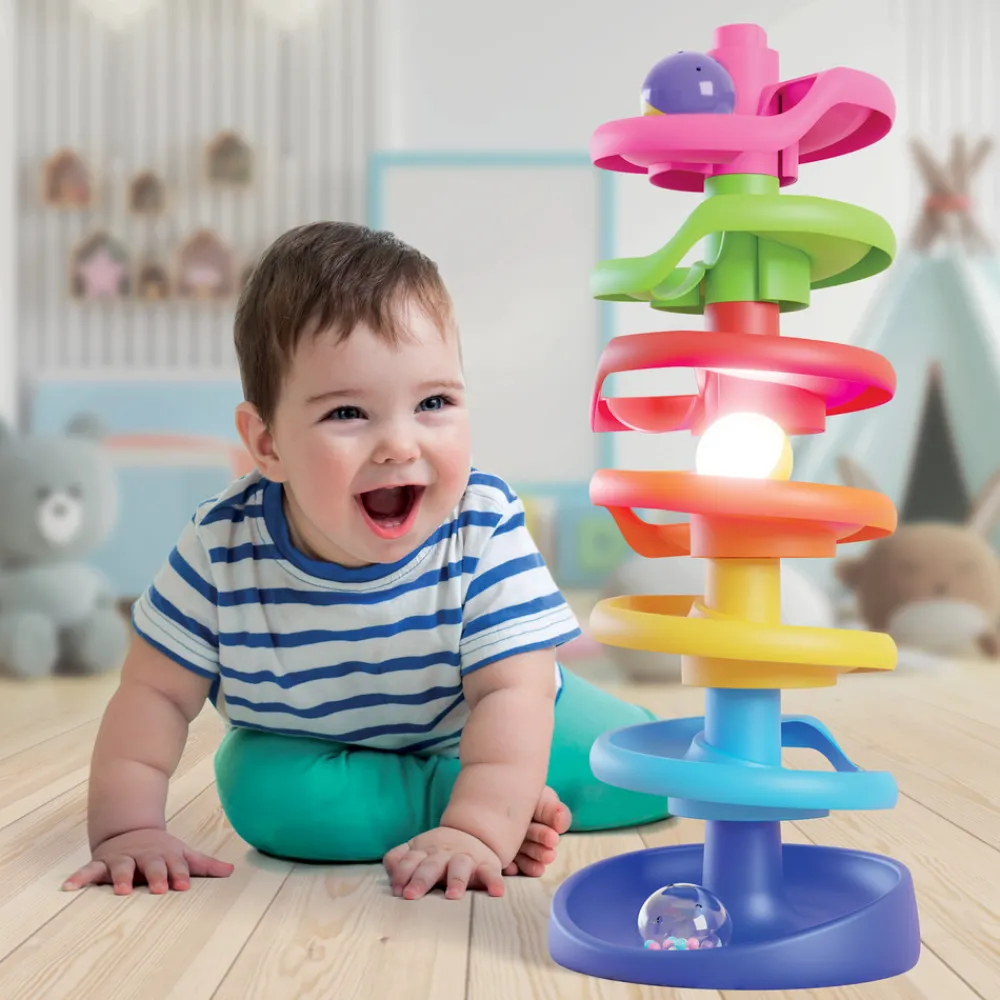 QUERCETTI Kugletårn med lysende bolde- Kuglebaner