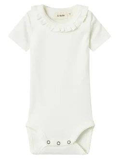 Lil' Atelier Lalo tem kortærmet slim body - COCO MILK- Bodystocking Kortærmet