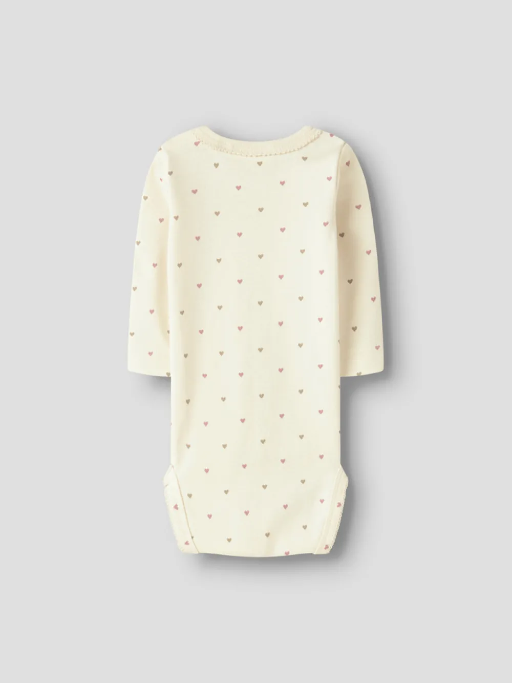 Lil' Atelier Lalo Tig Langærmet Body - Turtledove- Bodystocking Langærmet