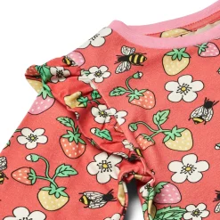 Småfolk Langærmet bluse med jordbær - 534- Bluser