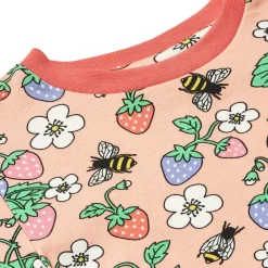 Småfolk Langærmet bluse med jordbær - 536- Bluser