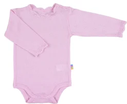 Joha Langærmet Body - LYSERØD- Uldbodyer|Bodystocking Langærmet