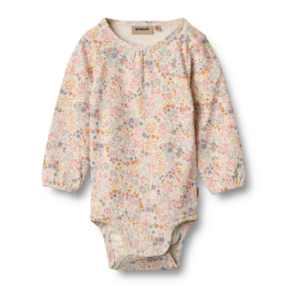 Wheat Langærmet Body Elmine - 9418- Bodystocking Langærmet