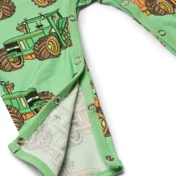 Småfolk Langærmet heldragt med traktorer - 828- Heldragter U. Fod