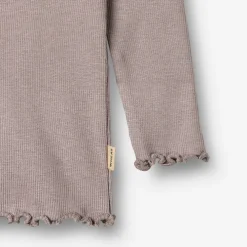 Wheat Langærmet T-Shirt Rib Lace - 9531- Bluser