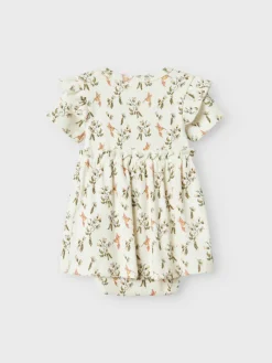 Lil' Atelier Lavo eki kortærmet body kjole - COCO MILK- Kjoler