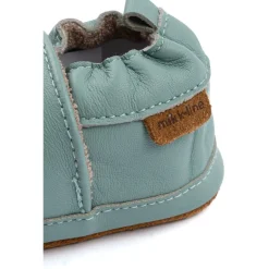 Mikk-Line Læder Slipper - 3D - GREEN BAY- Hjemmesko