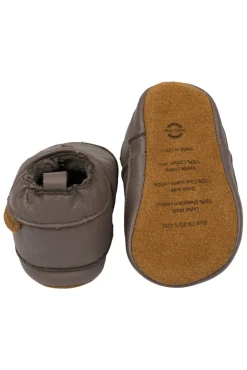 Mikk-Line Læder Slipper - 3D - Sparrow- Hjemmesko