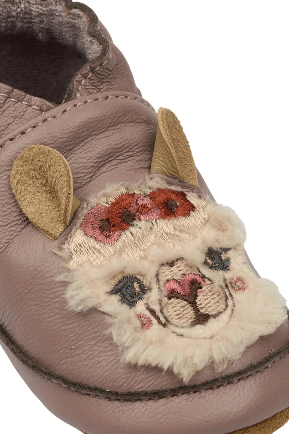 Mikk-Line Læder Slipper - 3D - Twilight mauve- Hjemmesko