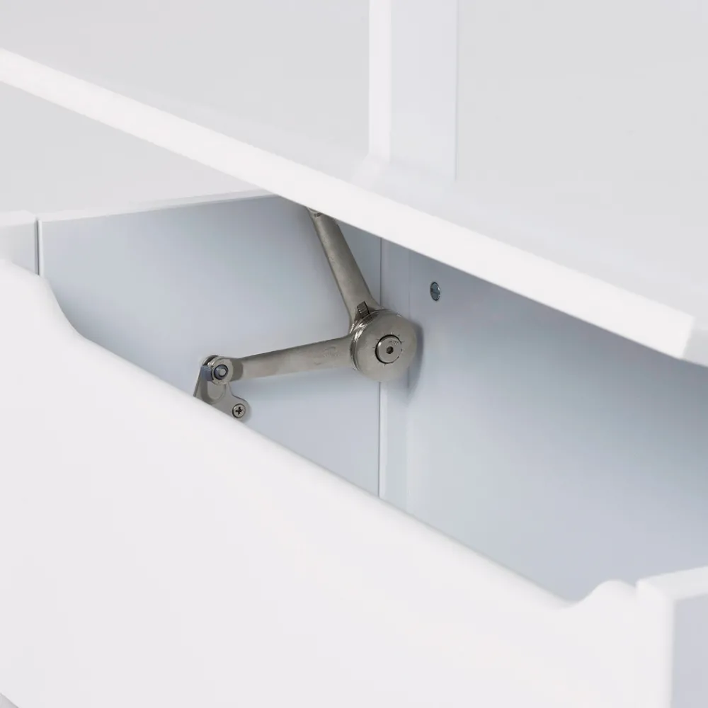 Hoppekids Legetøjskiste på hjul - hvid-Børn Bænke & Skamler