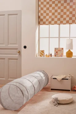 KIDSCONCEP Legetunnel, grå m. hvide stjerner- Legetelte & Tipier