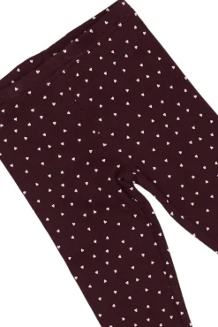 PETIT PIAO Leggings - Dark Grape/White- Leggings