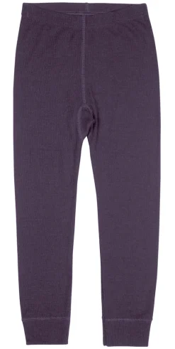 BeKids Leggings I Uld - Mørk Lilla/15699- Uldunderdele