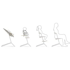 Cybex Lemo højstol 4in1 sæt - sand white-Børn Højstole Med Tilbehør
