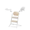 Cybex Lemo højstol 3in1 sæt - sand white-Børn Højstole Med Tilbehør