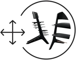 Cybex Lemo Platinum højstol 3in1 sæt, sort/rose gold-Børn Højstole Med Tilbehør