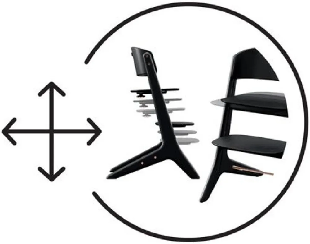 Cybex Lemo Platinum højstol 4in1 sæt, hvid-Børn Højstole Med Tilbehør