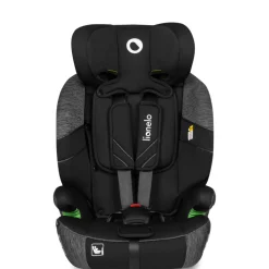 Lionelo Levi One I-size - black grey- Autostole 76-150 Cm (15 Mdr.-12 År)