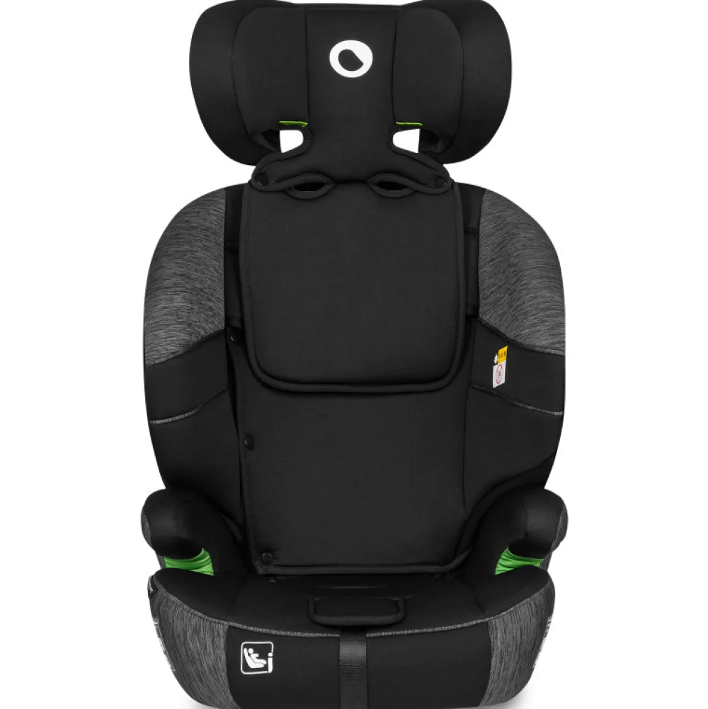 Lionelo Levi One I-size - black grey- Autostole 76-150 Cm (15 Mdr.-12 År)