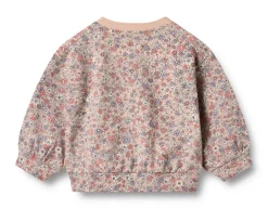 Wheat Lia Sweatshirt - Rose dust flowers- Cardigans, Veste & Trøjer