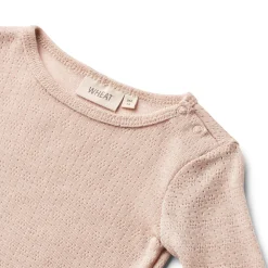 Wheat Liea Uld/silke Body Langærmet - Pale Lilac- Uldbodyer|Bodystocking Langærmet