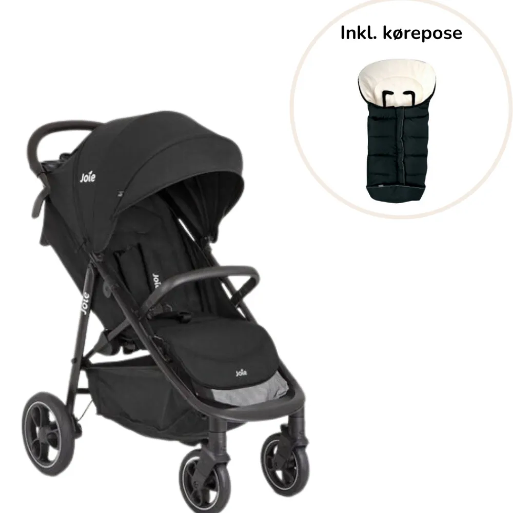 Joie / Scandia Litetrax Pro inkl. Scandia kørepose- Klapvogne Med Flade Sæder