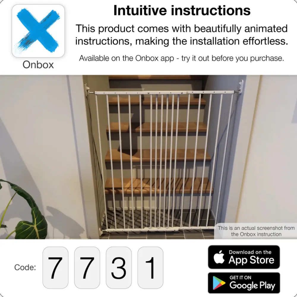 BabyDan LIVA - hvid- Sikkerhedsgitre