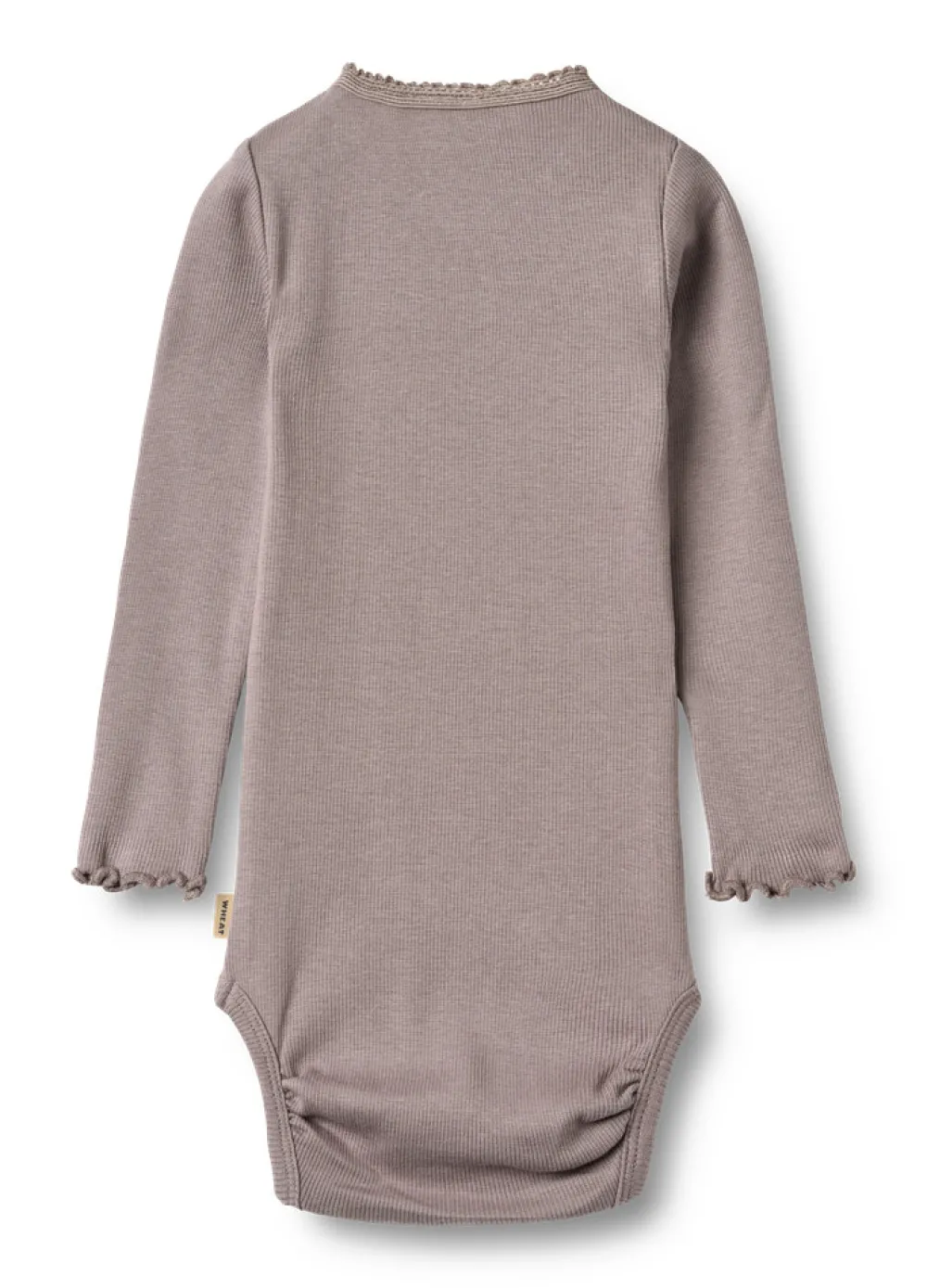 Wheat Lotta Rib Body Langærmet - Dusty purple- Bodystocking Langærmet