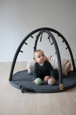 Filibabba Loui multimadras - Stone grey- Aktivitetstæpper