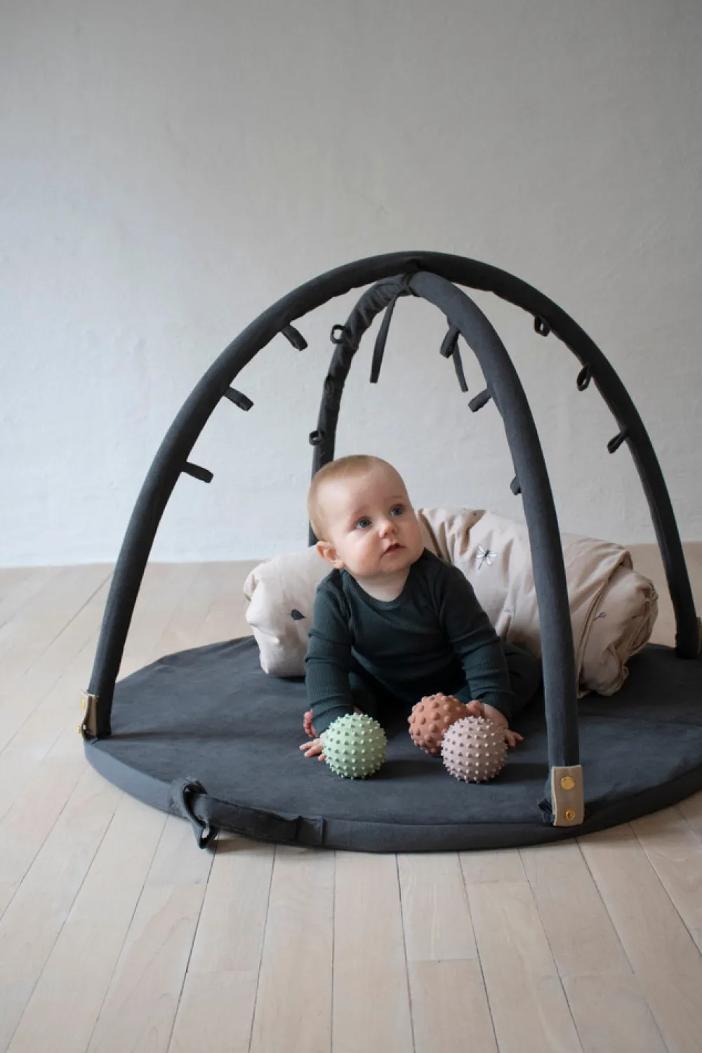 Filibabba Loui multimadras - Stone grey- Aktivitetstæpper