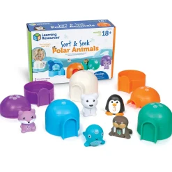 LEARNING Lær om tal og farver - Aktivitetssæt m. polardyr- Aktivitetslegetøj