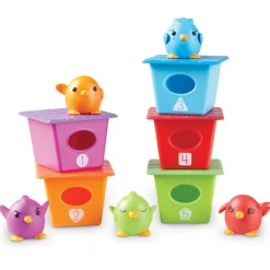 LEARNING Lær om tal og farver - Aktivitetssæt m. fugle- Aktivitetslegetøj