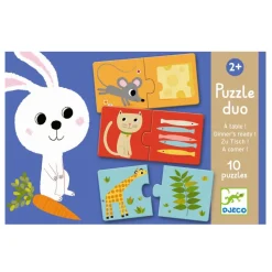 Djeco Lærespil - Hvem spiser hvad?- Puslespil