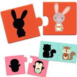 Djeco Lærespil - Skygger- Puslespil