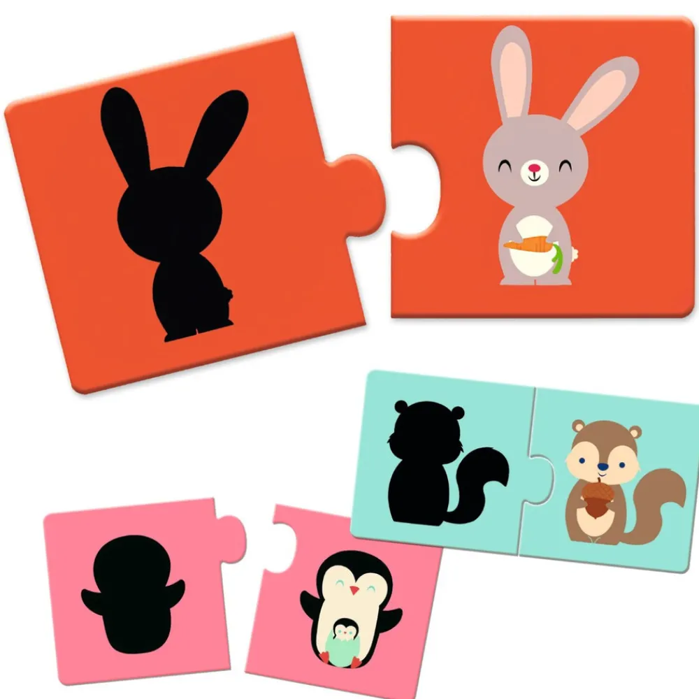 Djeco Lærespil - Skygger- Puslespil