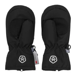 Color Kids Luffer m. lynlås - Black- Luffer & Vanter