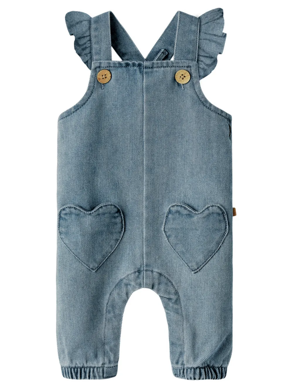 Lil' Atelier Lulia Denim Overall - Medium blue denim- Smækbukser & Buksedragter