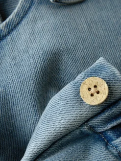 Lil' Atelier Lulia Denim Overall - Medium blue denim- Smækbukser & Buksedragter