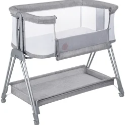 Lionelo Luna vugge - grå-Børn Side By Side Senge