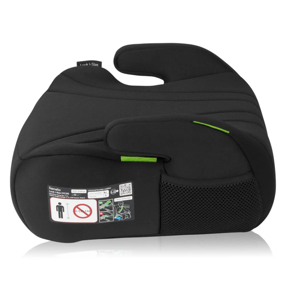 Lionelo Luuk I-size - black- Autostole 100-150 Cm (4-12 År)