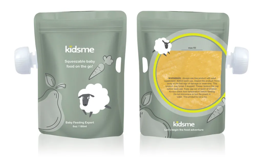 Kidsme Madposer 8 pk grøn- Madopbevaring