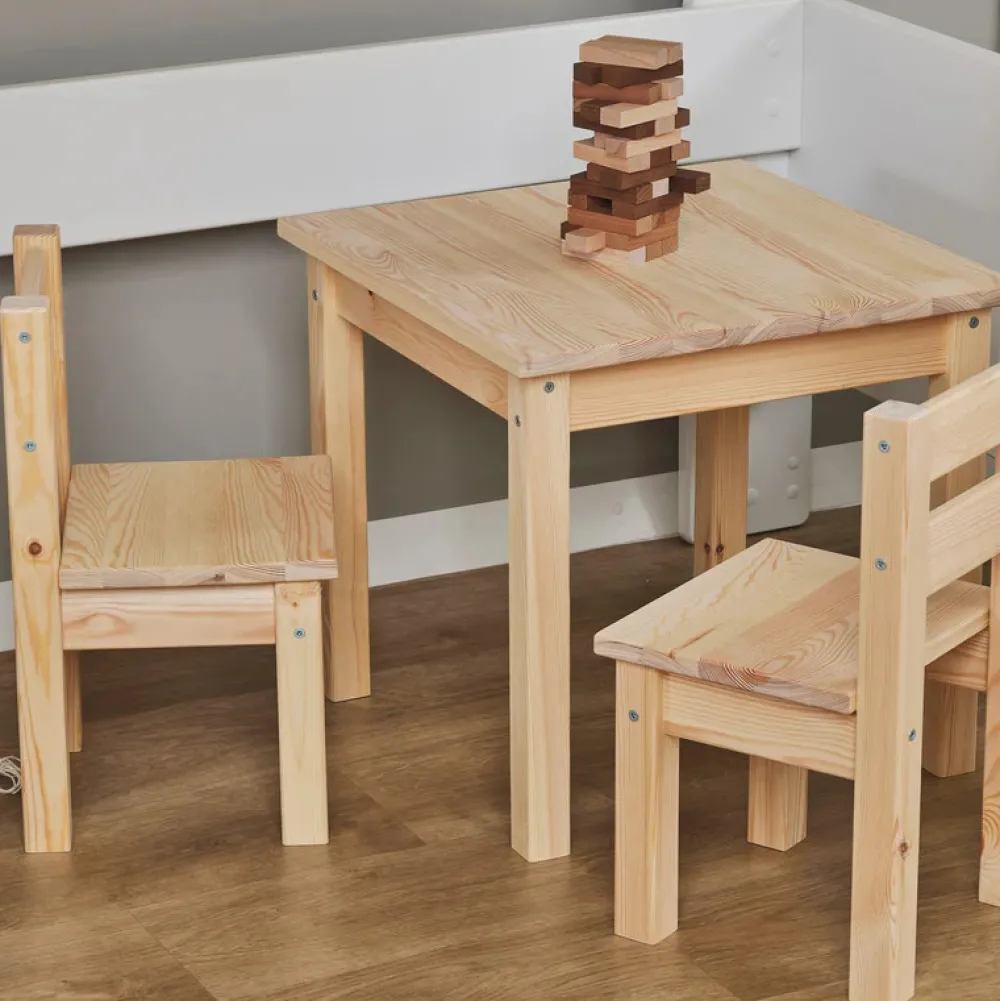 Hoppekids Mads Børnestol - natur-Børn Børneborde & Stole