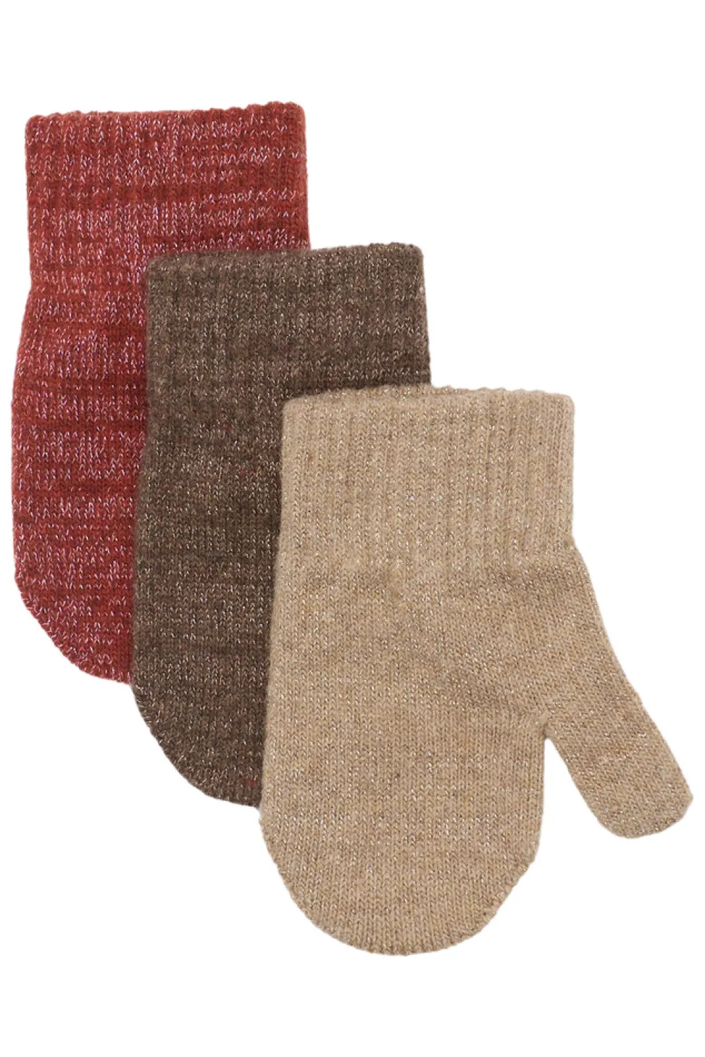 Mikk-Line Magic vanter 3 pak med lurex - Doeskin- Luffer & Vanter