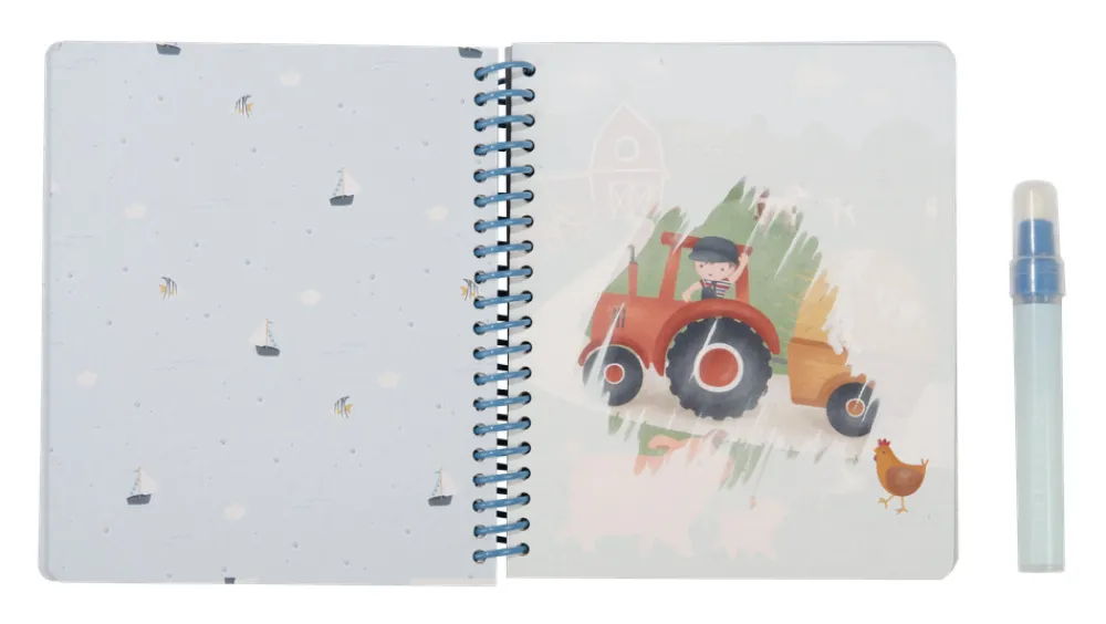 Little Dutch Magisk vandmalebog - Jim & Friends- Aktivitets- & Malebøger