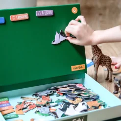 MIEREDU Magnetisk legesæt - Lær om dyreriget- Magnetlegesæt