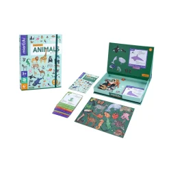 MIEREDU Magnetisk legesæt - Lær om dyreriget- Magnetlegesæt